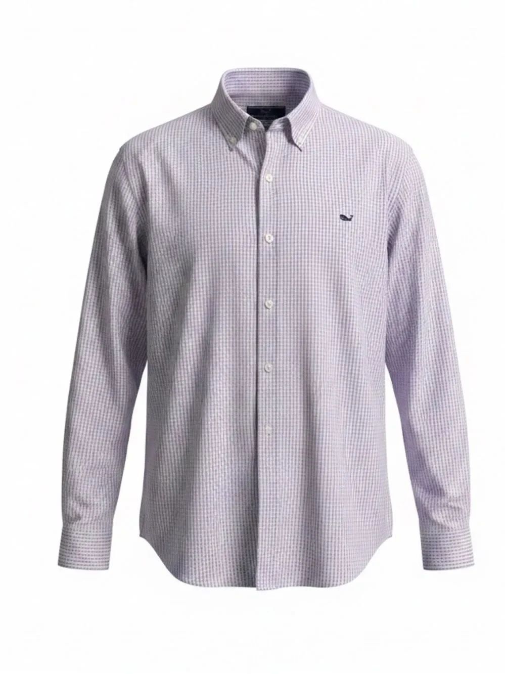 Vineyard Vines Lavender Micro Gingham Button-Down Shirt - Men's size XL